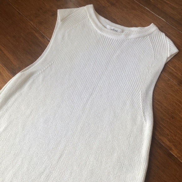 Aritzia Wilfred Palmier Sleeveless sweater Birch/c - Picture 4 of 6